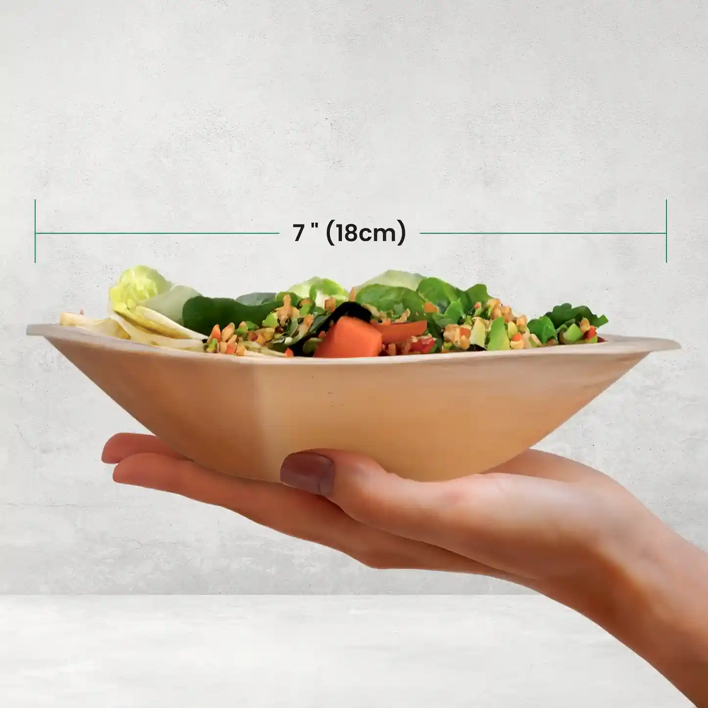 7" (18cm) Square Palm Leaf Compostable Bowls - Eco Leaf Products