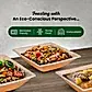 7" (18cm) Square Palm Leaf Compostable Bowls - Eco Leaf Products