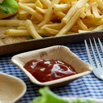 3.5" (9cm) Square Disposable Bowls - Canape Dips - Eco Leaf Products