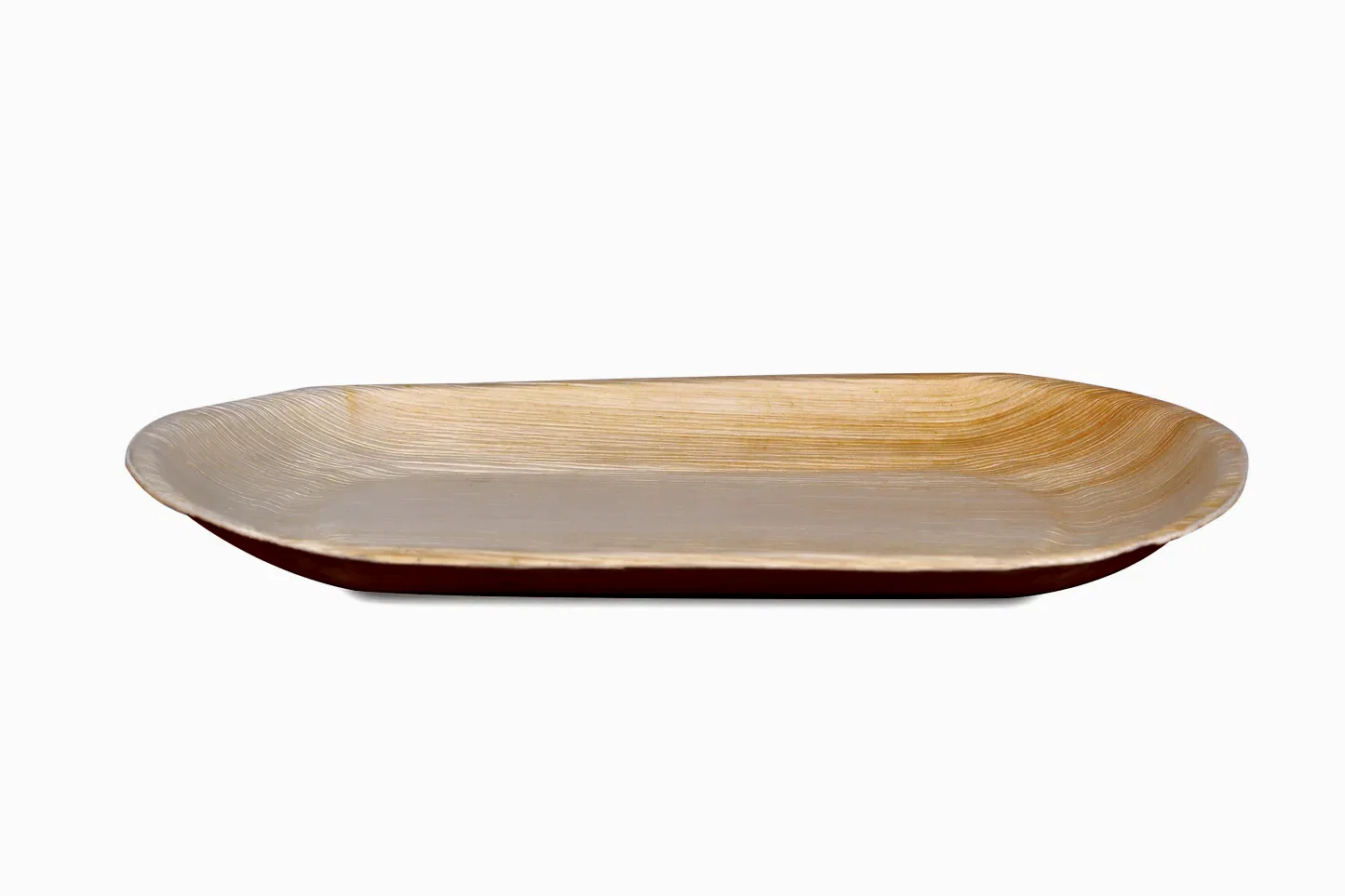 Large Round Oval Disposable Bamboo Tray 14" x 10" - Eco Leaf Products