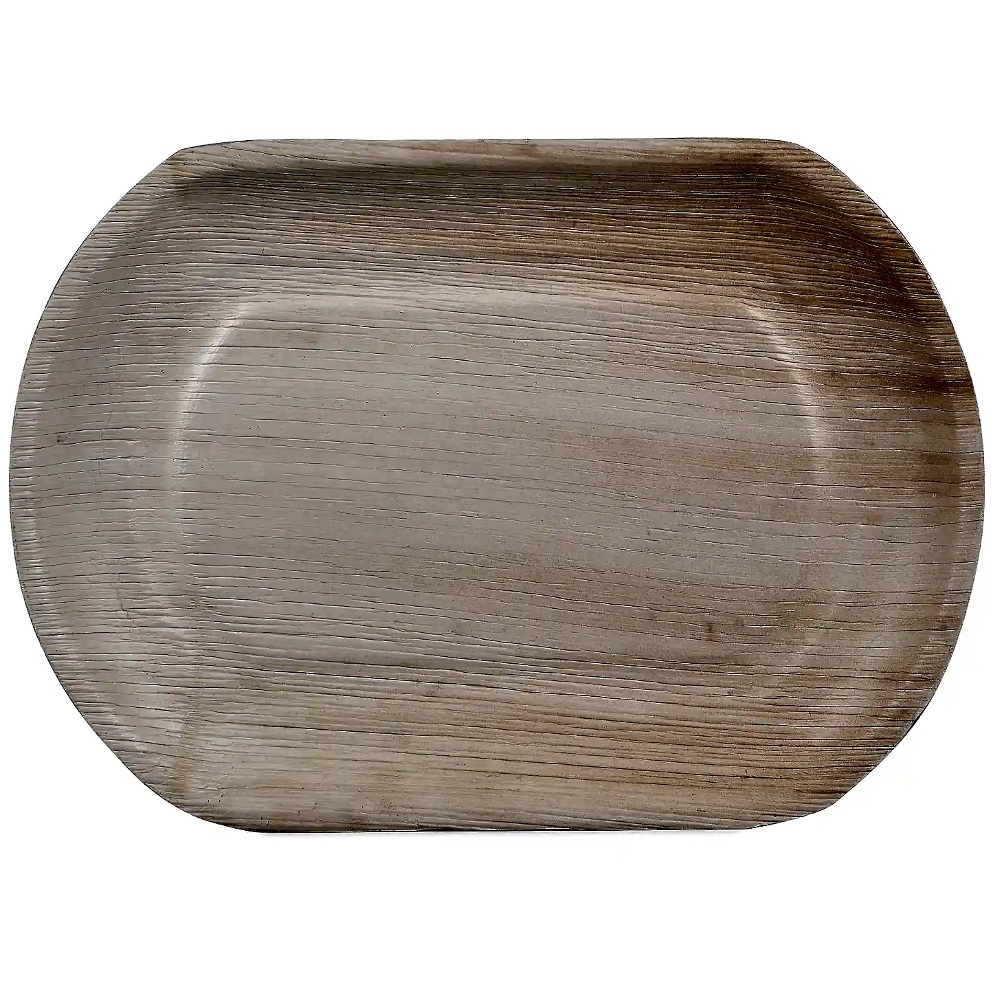 Large Round Oval Disposable Bamboo Tray 14" x 10" - Eco Leaf Products