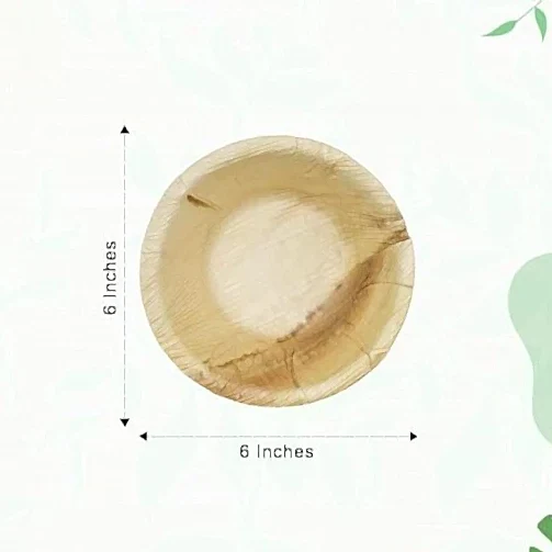 6" (15 cm) Round Biodegradable Dessert Bowls - Eco Leaf Products