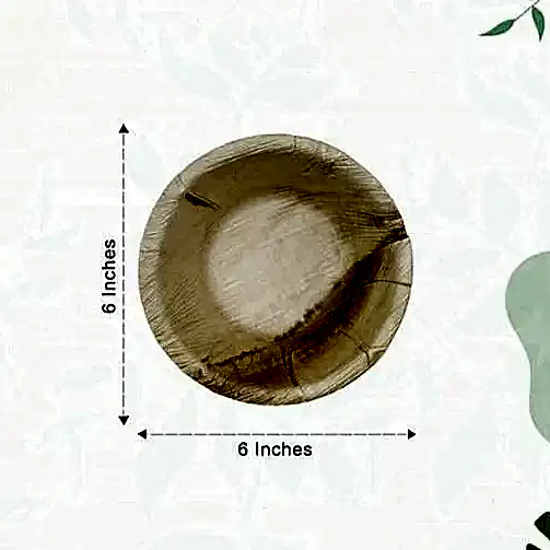 6" (15 cm) Round Biodegradable Dessert Bowls - Eco Leaf Products