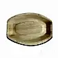 11" x 7" Medium Oval Disposable Bamboo Serving Tray - Eco Leaf Products