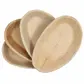 Large Oval Disposable 10" (25cm) Bamboo Palm Leaf Plates - Eco Leaf Products