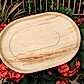 Large Round Oval Disposable Bamboo Tray 14" x 10" - Eco Leaf Products
