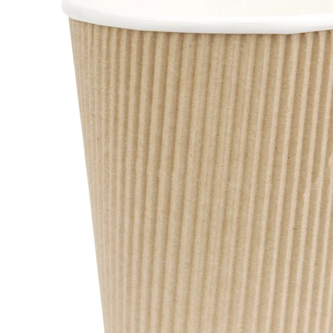 8oz (225ml) Kraft Ripple Recyclable Coffee Cups - Eco Leaf Products