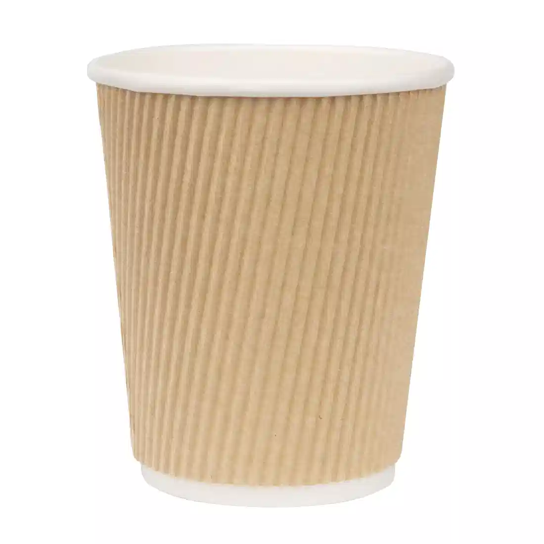 8oz (225ml) Kraft Ripple Recyclable Coffee Cups - Eco Leaf Products