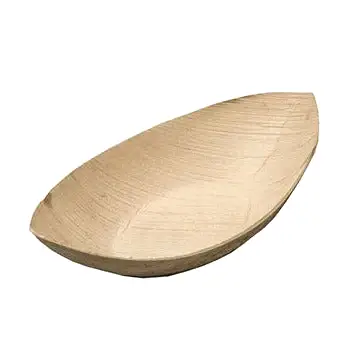 9.25" Boat Shaped Large Bamboo Bowls - Eco Leaf Products