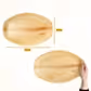 Oval Palm Leaf Serving Platter - Large Disposable Bamboo Tray - Eco Leaf Products