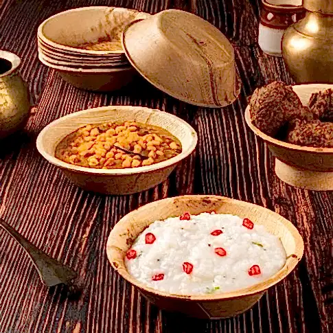 6" (15 cm) Round Biodegradable Dessert Bowls - Eco Leaf Products