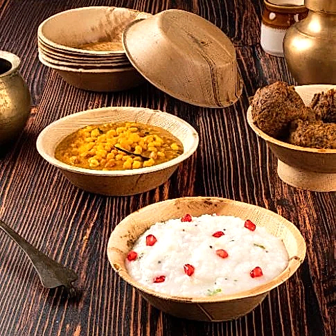 6" (15 cm) Round Biodegradable Dessert Bowls - Eco Leaf Products