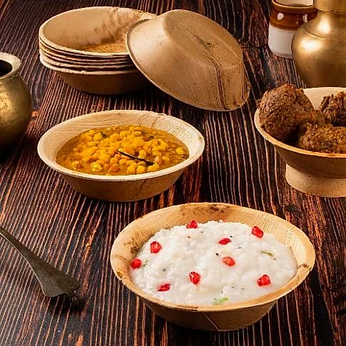 6" (15 cm) Round Biodegradable Dessert Bowls - Eco Leaf Products