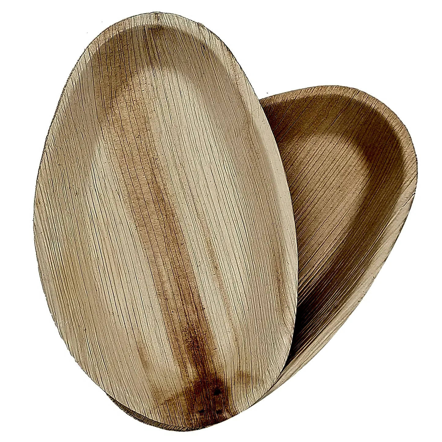 Large Oval Disposable Plate 10" x 6" Baboo Like Palm Leaf Plates - Eco Leaf Products