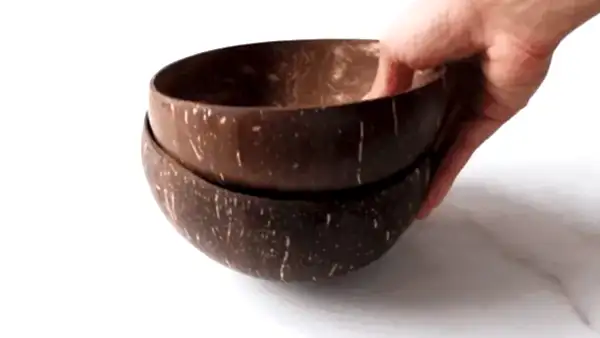 Hand-Polished Smooth Coconut Shell 400ml - Eco Leaf Products