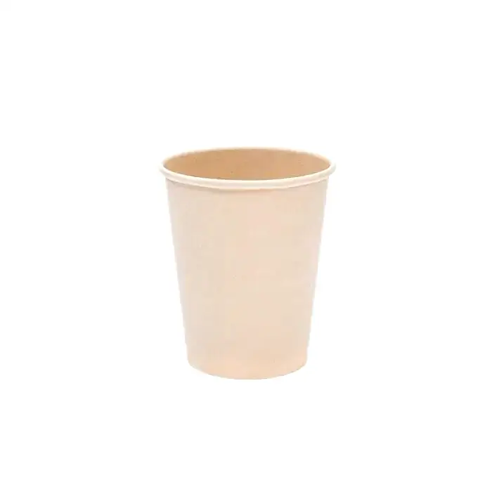 8oz Double Wall Bamboo Paper Cup Kraft - Eco Leaf Products