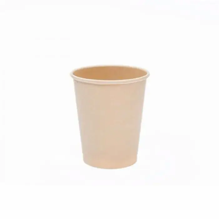 8oz Single Wall Bamboo Paper Cup Kraft - Eco Leaf Products