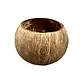 Large Semi Polished Natural Coconut Shell 400ml - Eco Leaf Products