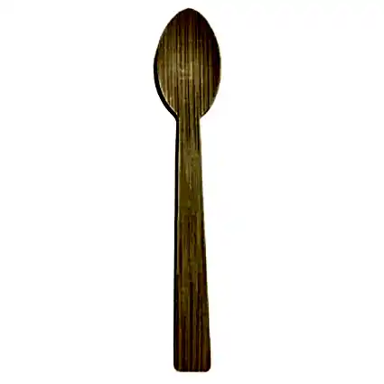 Wooden spoon on a white background