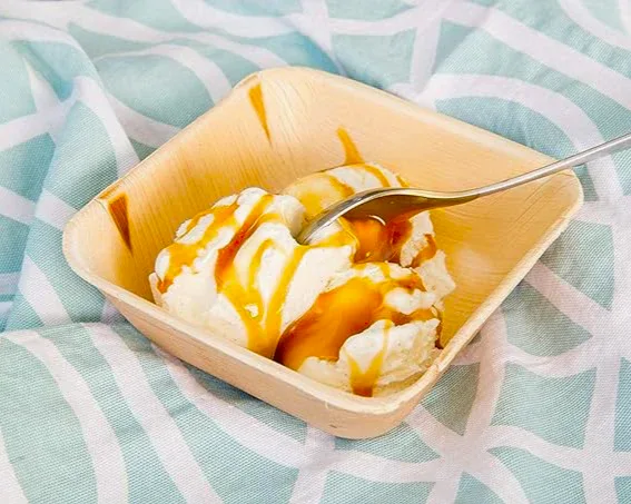 6" (15 cm) Square Disposable Bamboo Bowls - Eco Leaf Products