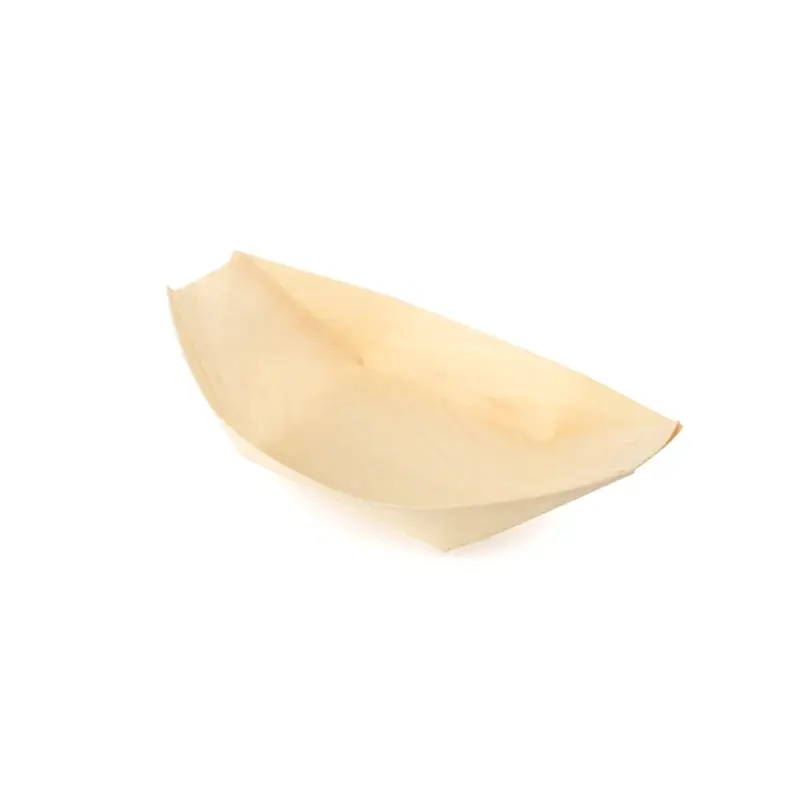 Canape Wooden Food Boats (Pack of 50) - Eco Leaf Products