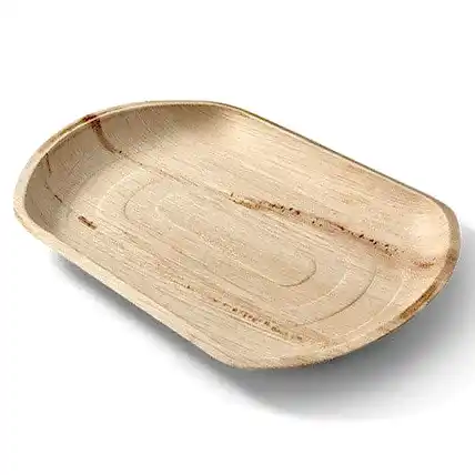 Wholesale Extra Large 22" Palm Leaf Platters - Eco Leaf Products