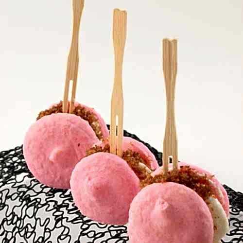 9cm (3.5") Wooden Bamboo Buffet Forks - Eco Leaf Products