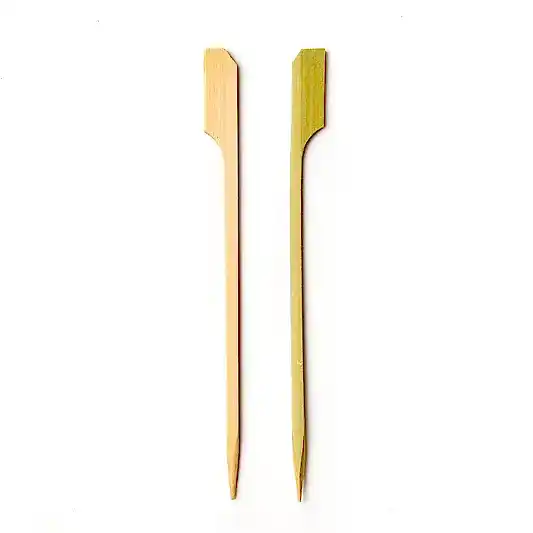 9cm (3.5") Bamboo Paddle Skewers Teppo Gushi Gun Shape - Eco Leaf Products