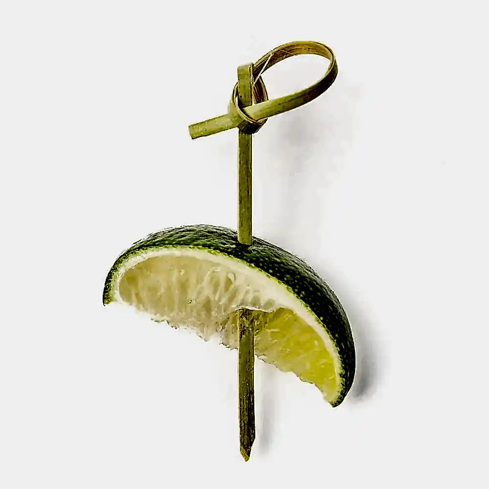 9cm (3.5") Bamboo Skewers Knot Looped - Eco Leaf Products