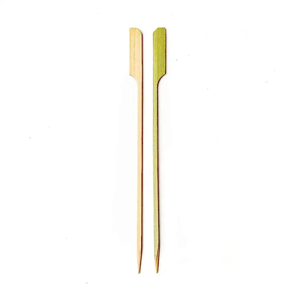 15cm (6") Bamboo Paddle Skewers Teppo Gushi Gun Shape - Eco Leaf Products
