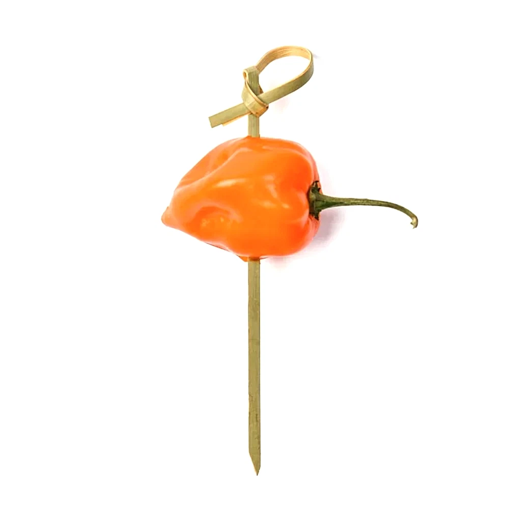 12cm (4.7") Bamboo Skewers Knot Looped - Eco Leaf Products