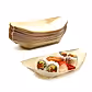 Canape Wooden Food Boats (Pack of 50) - Eco Leaf Products