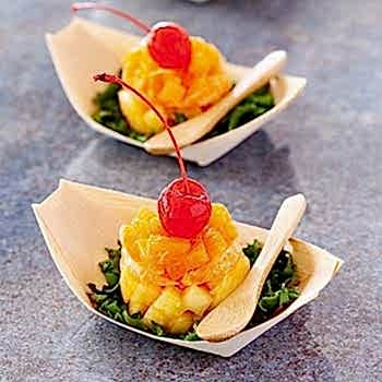 Canape Wooden Food Boats (Pack of 50) - Eco Leaf Products