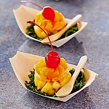 Canape Wooden Food Boats (Pack of 50) - Eco Leaf Products