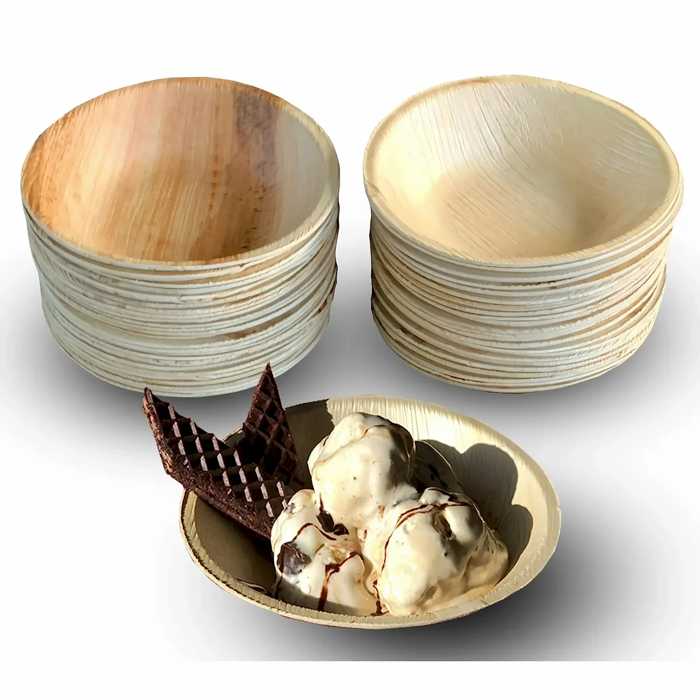6" (15 cm) Round Biodegradable Dessert Bowls - Eco Leaf Products