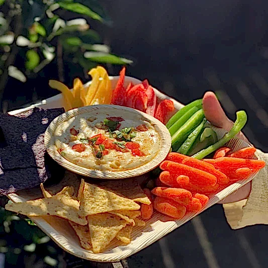 5" (12 cm) Round Compostable Palm Leaf Dessert Bowls - Eco Leaf Products