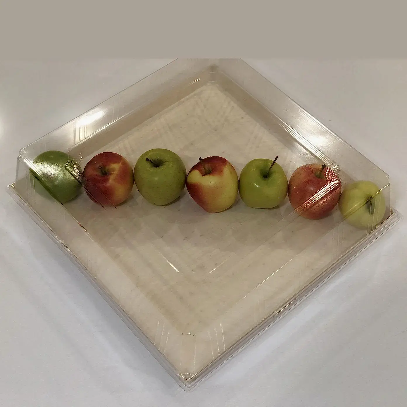 12" x 12" Solid Reusable Wooden Tray With Lid - Eco Leaf Products