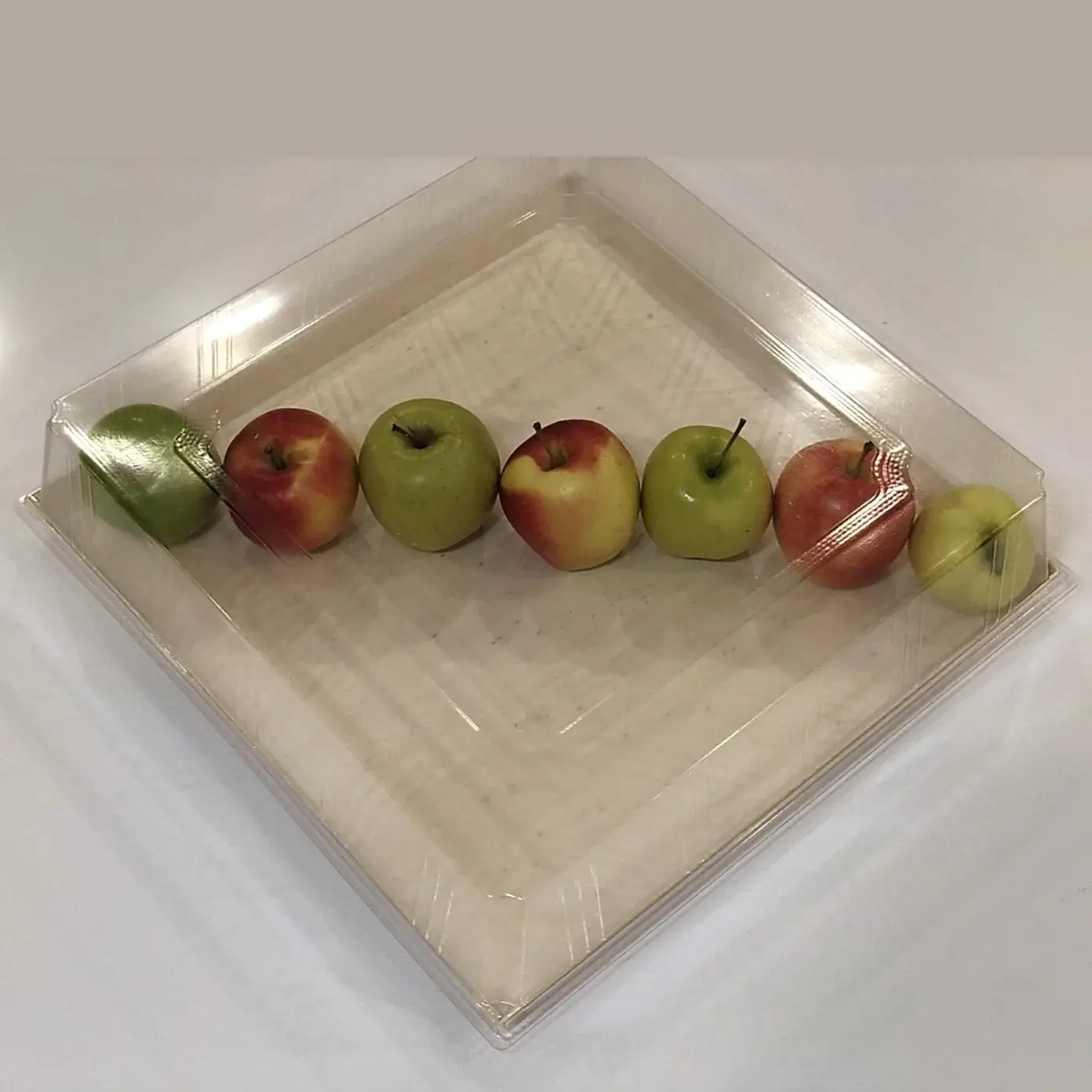 12" x 12" Solid Reusable Wooden Tray With Lid - Eco Leaf Products