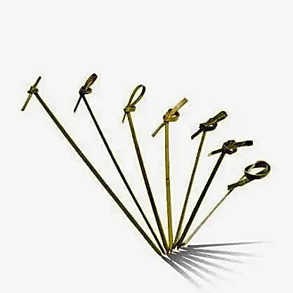 Wooden Bamboo Looped Skewers 9cm - 100 pack - Eco Leaf Products