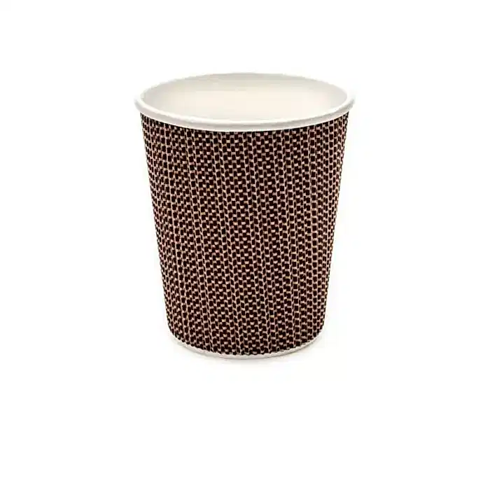 8oz (225ml) Premium Ripple Coffee Cups - Eco Leaf Products