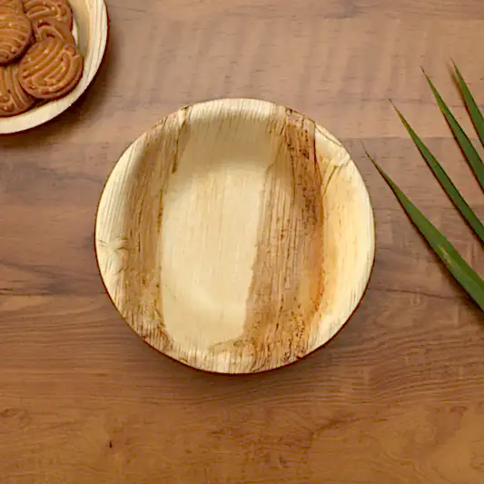 Wholesale Round Palm Leaf Bowls - Eco Leaf Products