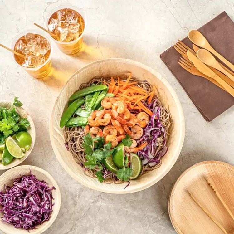 Extra Large 12" (30cm) Compostable Salad Serving Bowl - Eco Leaf Products