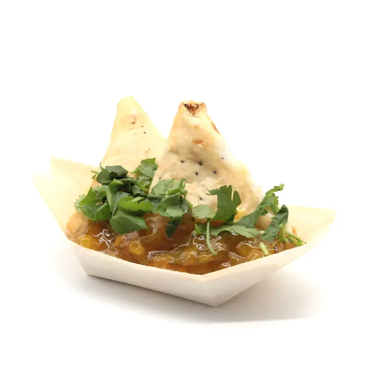 Canape Wooden Food Boats (Pack of 50) - Eco Leaf Products