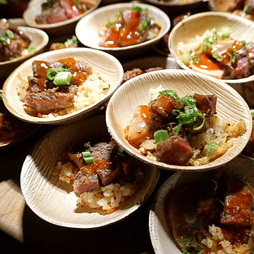 3" (8 cm) Round Palm Leaf Disposable Bowls - Eco Leaf Products