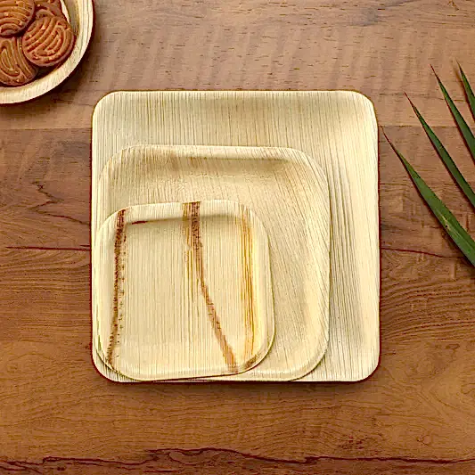 Wholesale Square Palm Leaf Plates - Eco Leaf Products