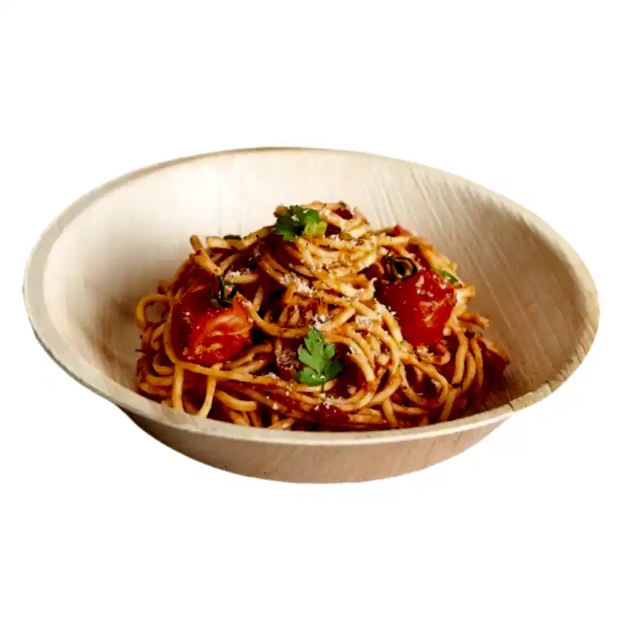 7" (18cm) Round Compostable Bamboo Bowls - Eco Leaf Products