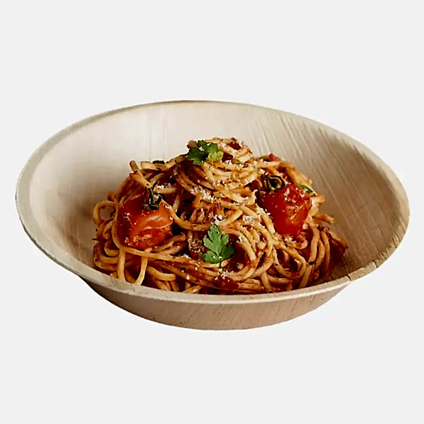 7" (18cm) Round Compostable Bamboo Bowls - Eco Leaf Products