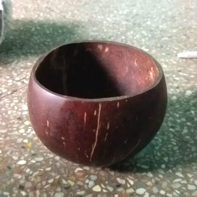 Handmade Polished Coconut Shell 400ml - Eco Leaf Products