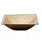 6" (16cm) Square Pyramid Palm Leaf Disposable Bowls - Eco Leaf Products