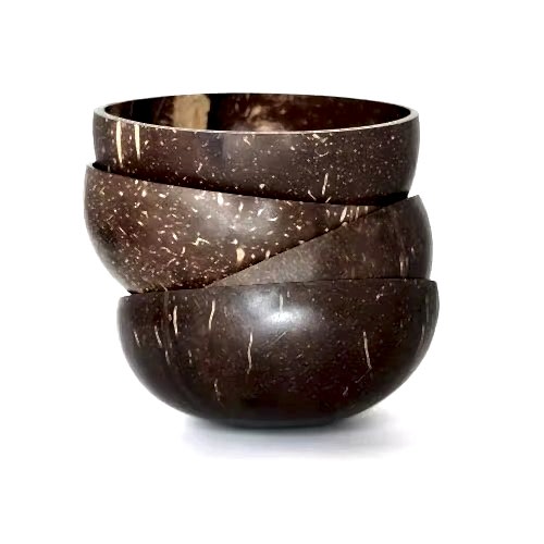 Jumbo Polished Coconut Bowl 500ml - Eco Leaf Products